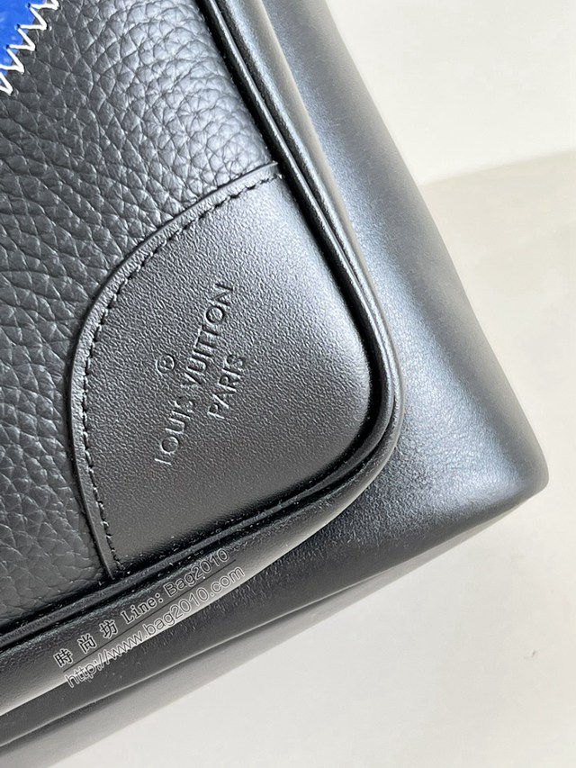 LV專櫃2023新款壓紋Taurillon皮革Dean雙肩包 M59924 路易威登男士後背包大書包 dn1100
